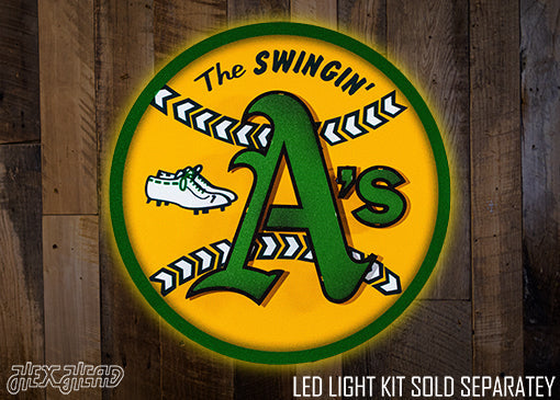 Oakland A's 1968 "The Swingin' A's" 3D Metal Wall Art