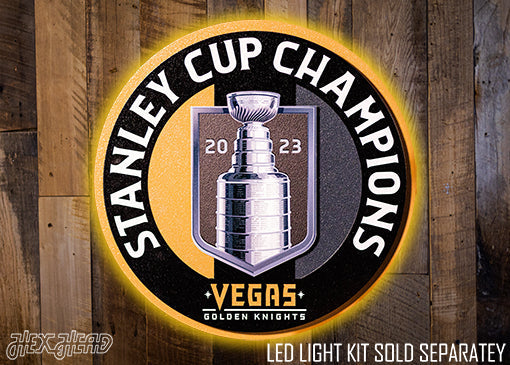 Vegas Goldens Knights 2023 Champions 3D Metal Wall Art