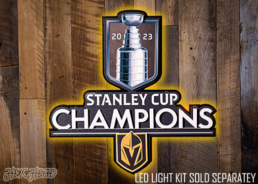 Vegas Golden Knights OFFICIAL 2023 Stanley Cup Winner 3D Metal Wall Art