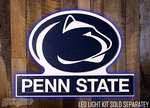 Penn State Nittany Lions w/ Penn State 3D Metal Wall Art