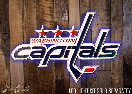 Washington Capitals 3D Vintage Metal Wall Art