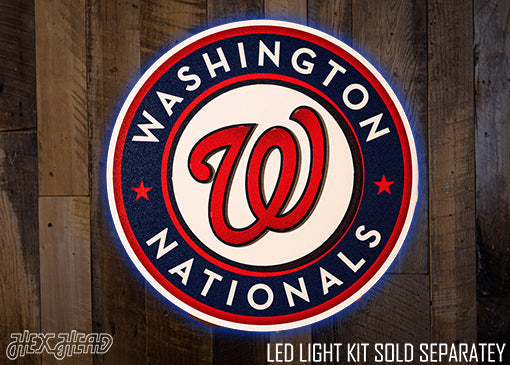 Washington Nationals Crest 3D Metal Wall Art