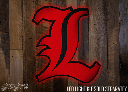 Louisville Cardinals "L" 3D Vintage Metal Wall Art