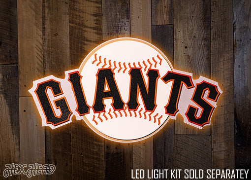 San Francisco Giants Club Logo 3D Vintage Metal Wall Art