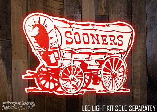 Oklahoma Sooners "Schooner" 3D Vintage Metal Wall Art