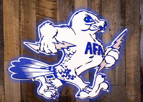 Air Force Academy Vintage Falcon Mascot Metal Wall Art