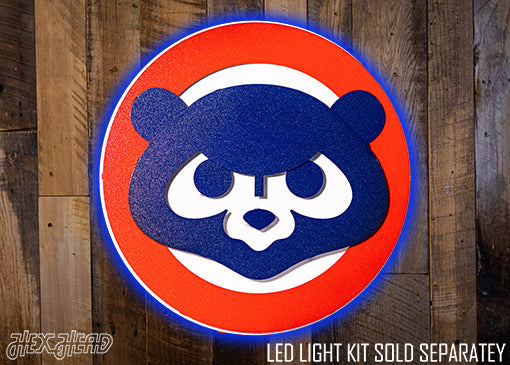 Chicago Cubs "1979 ANGRY BEAR" Logo 3D Metal Wall Art