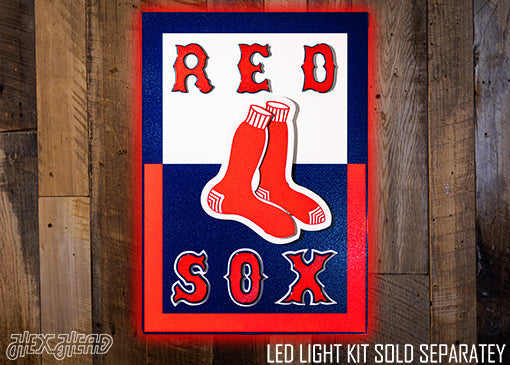 Boston Red Sox "60s Retro Banner" 3D Metal Wall Art