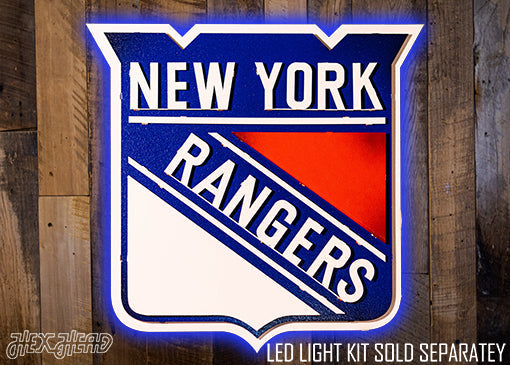 New York Rangers NHL 3D Vintage Metal Wall Art