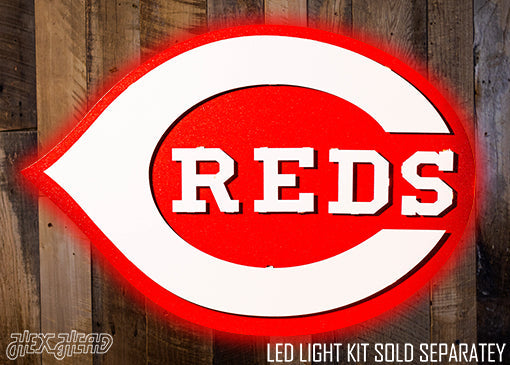 Cincinnati Reds "CLASSIC C" 3D Vintage Metal Wall Art