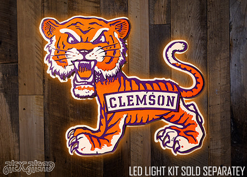 Vintage Vault Clemson Tigers "1955" 3D Vintage Metal Wall Art