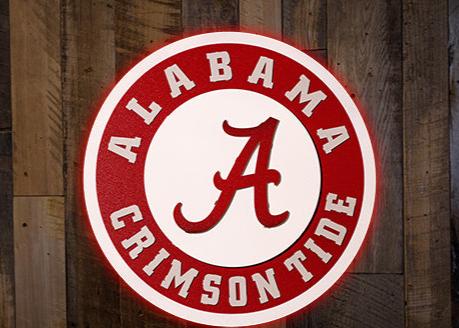 Alabama Crimson Tide 3D Vintage Metal Wall Art