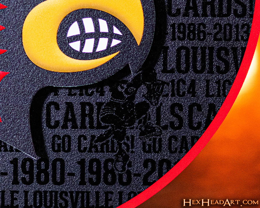 Louisville Cardinals CRAFT SERIES 3D Embossed Metal Wall Art