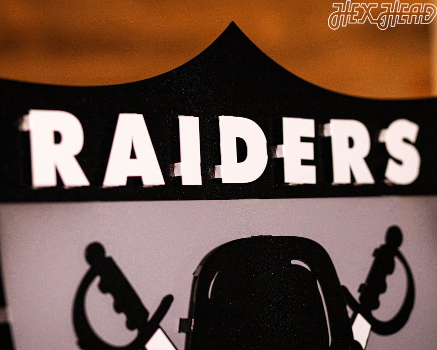 Las Vegas Raiders "1963" Vintage Shield 3D Metal Wall Art