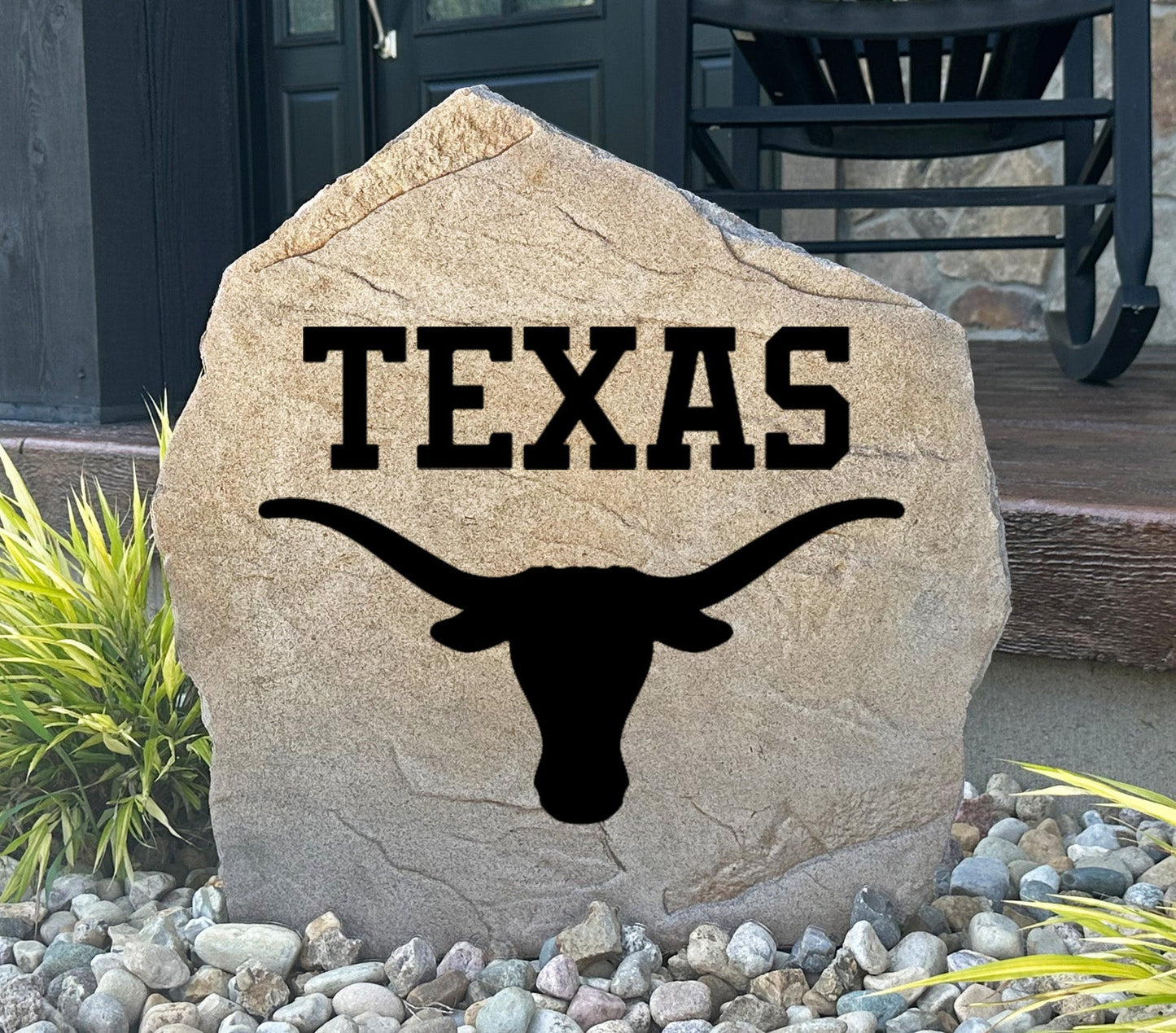 Texas Longhorns Design-A-Stone Landscape Art