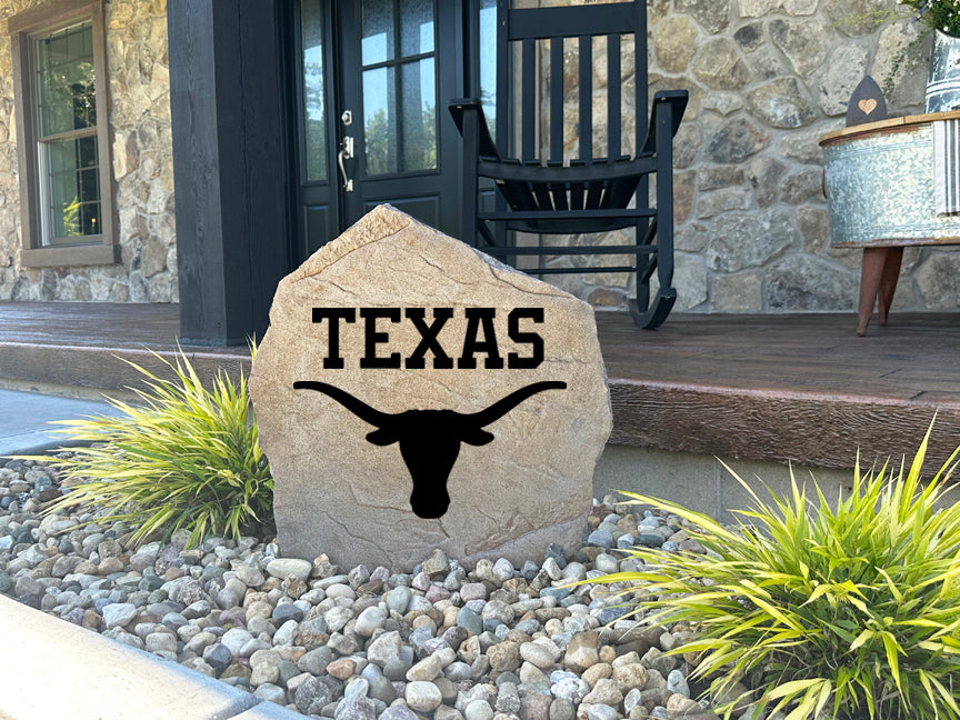 Texas Longhorns Design-A-Stone Landscape Art