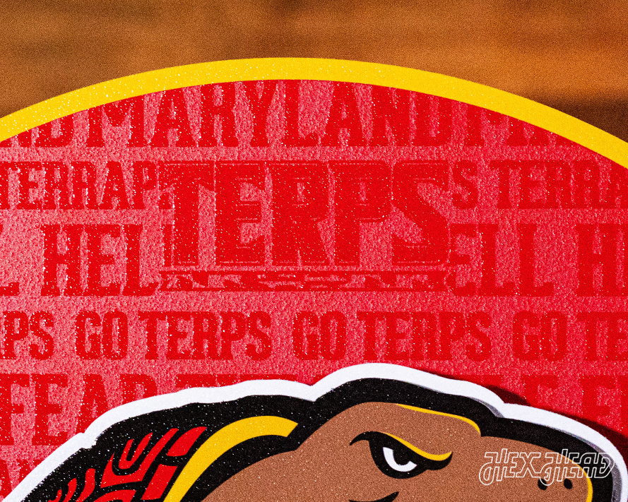 Maryland Terrapins CRAFT SERIES 3D Embossed Metal Wall Art