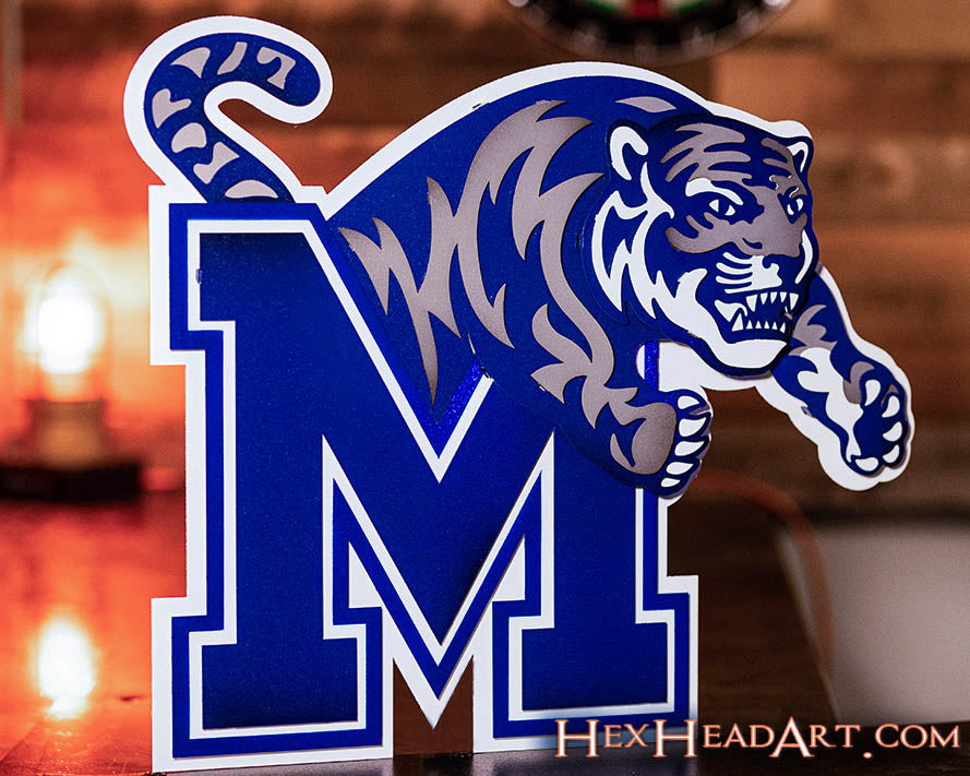 Memphis Tigers 3D Metal Wall Art