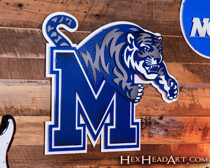 Memphis Tigers 3D Metal Wall Art