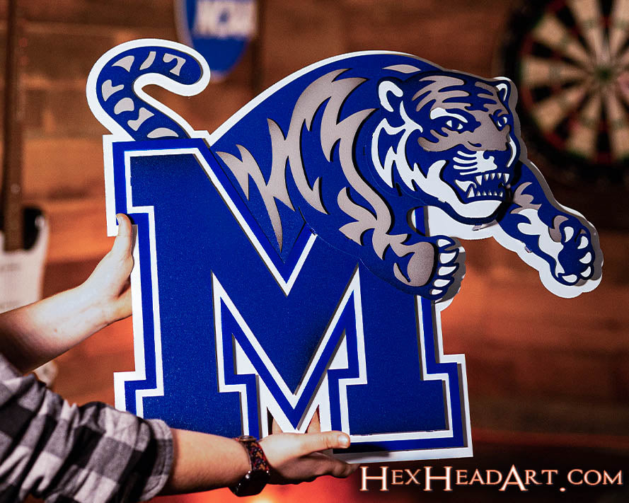 Memphis Tigers 3D Metal Wall Art