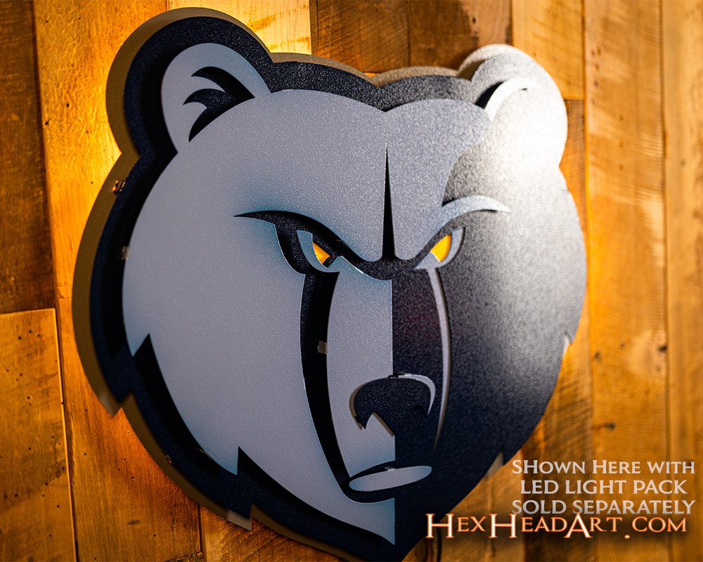 Memphis Grizzlies 3D Vintage Metal Wall Art