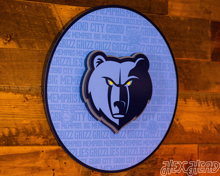 Memphis Grizzlies CRAFT SERIES 3D Metal Wall Art