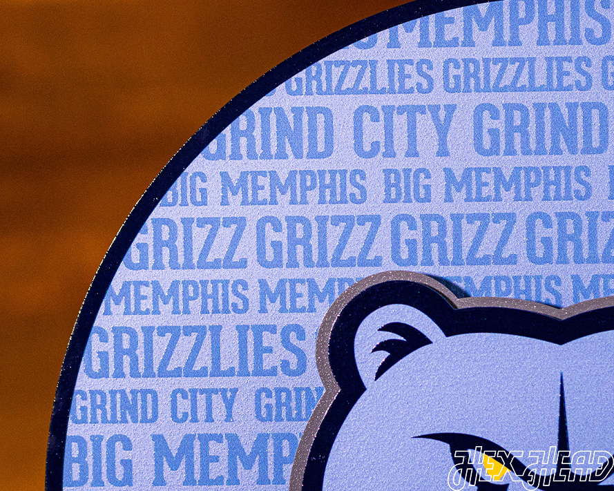 Memphis Grizzlies CRAFT SERIES 3D Metal Wall Art