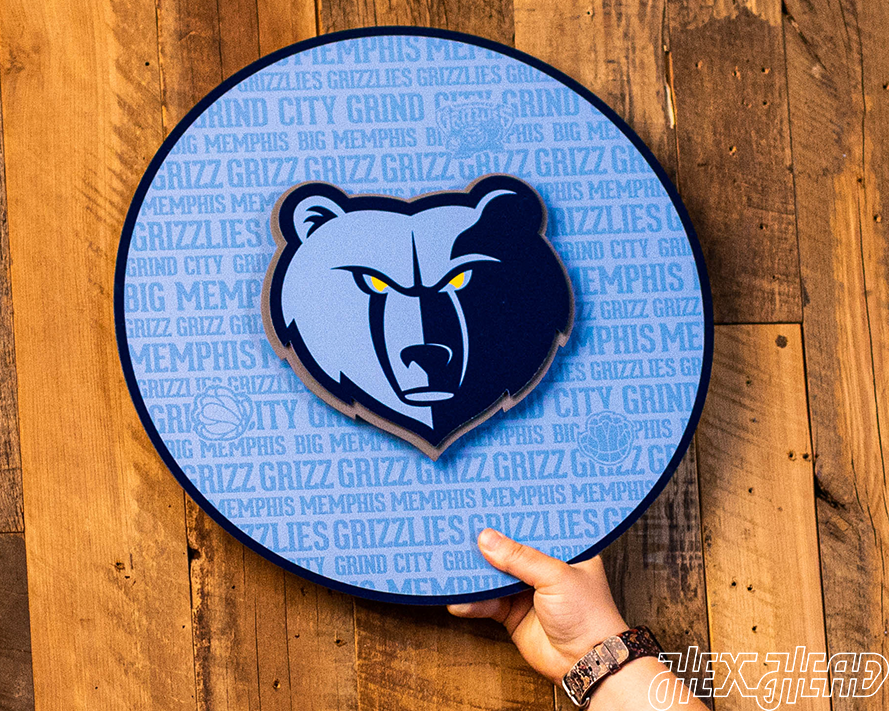 Memphis Grizzlies CRAFT SERIES 3D Metal Wall Art