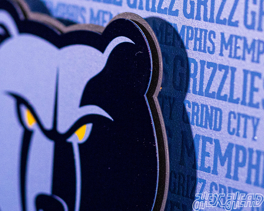 Memphis Grizzlies CRAFT SERIES 3D Metal Wall Art