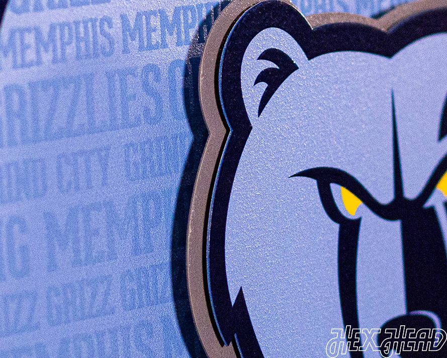 Memphis Grizzlies CRAFT SERIES 3D Metal Wall Art