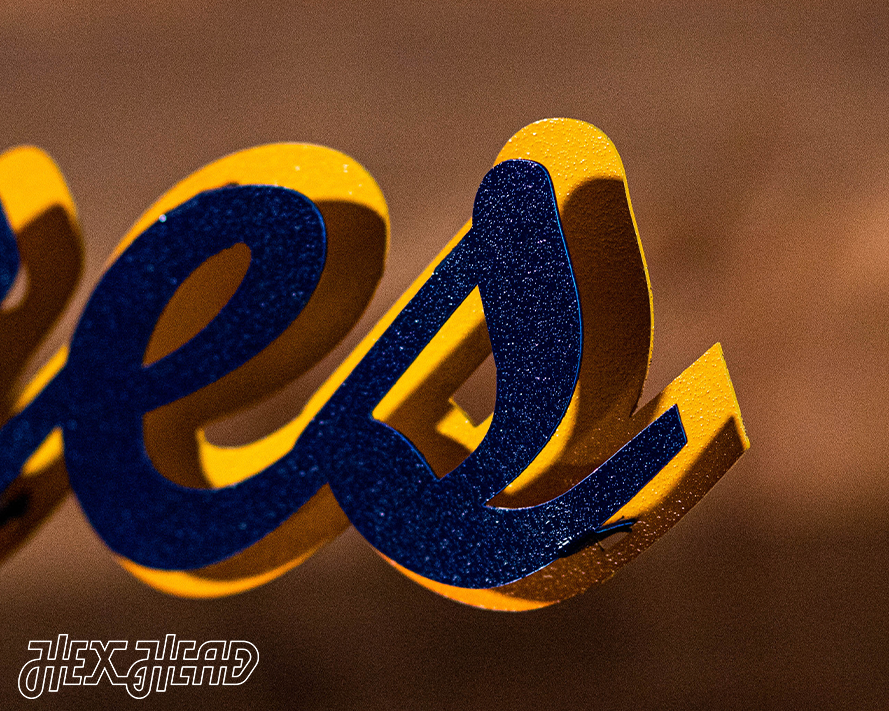 Michigan "Wolverines" Script 3D Metal Wall Art