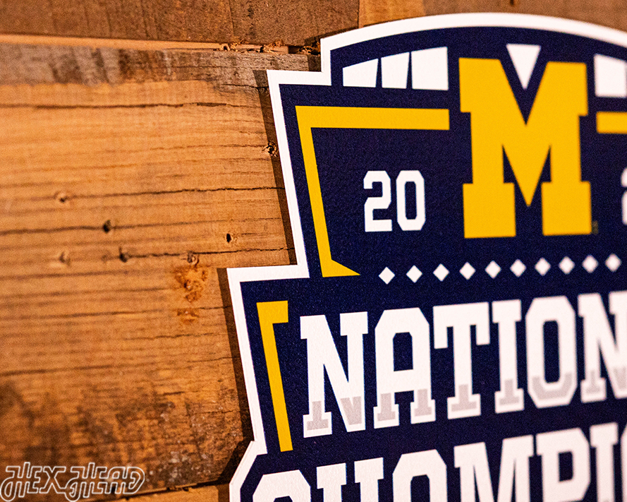 VARSITY Collection-  13 1/2" SINGLE layer Michigan Wolverines 2023 National Champions