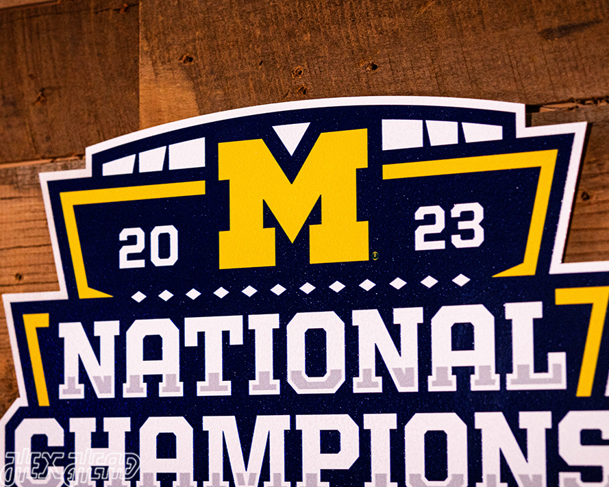 VARSITY Collection-  13 1/2" SINGLE layer Michigan Wolverines 2023 National Champions