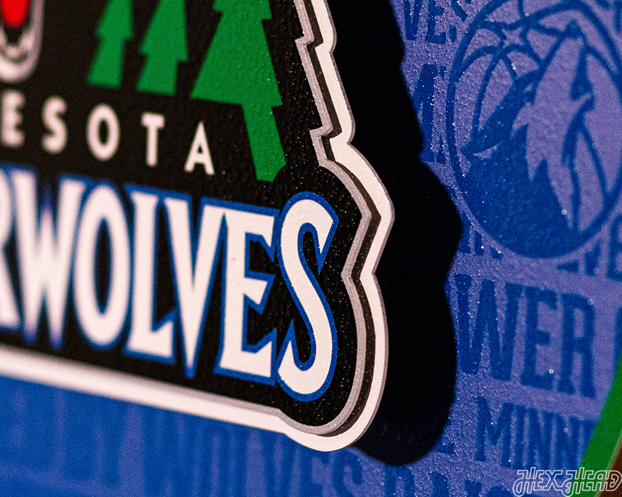 Minnesota Timberwolves CRAFT SERIES 3D Embossed Metal Wall Art