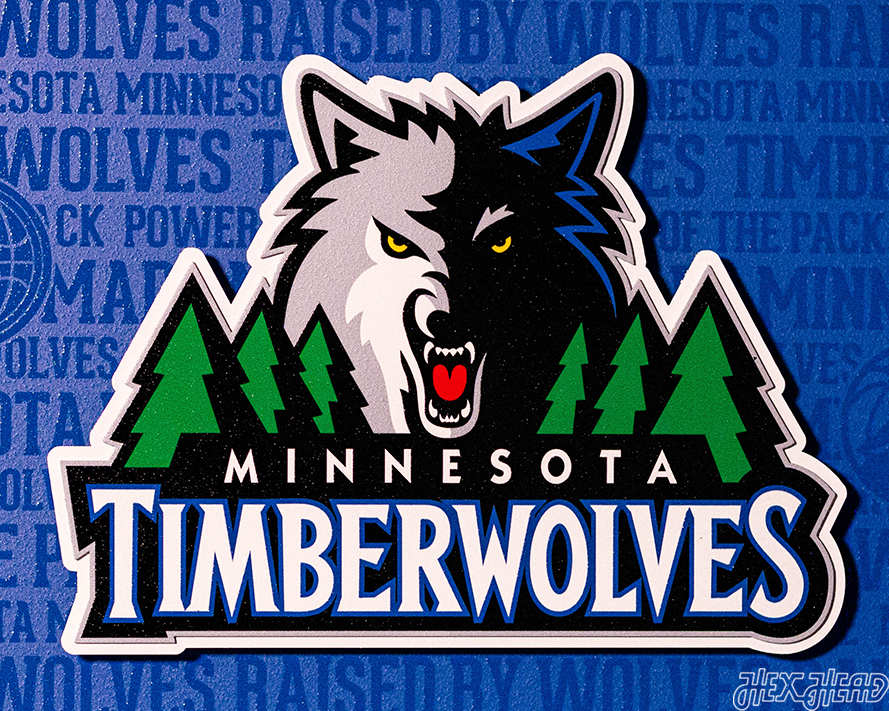 Minnesota Timberwolves CRAFT SERIES 3D Embossed Metal Wall Art