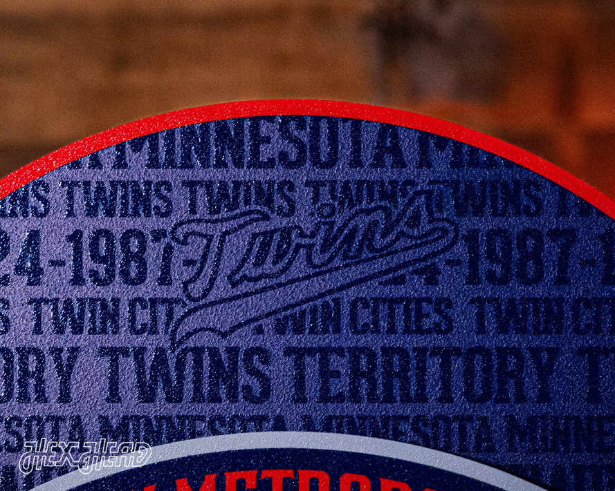 Minnesota Twins CRAFT SERIES 3D Embossed Metal Wall Art