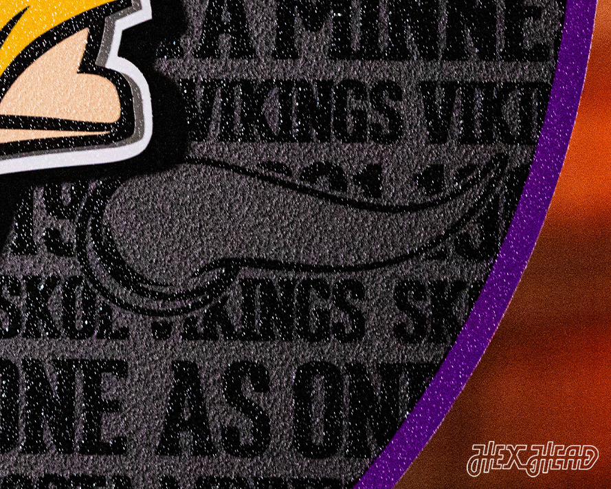 Minnesota Vikings CRAFT SERIES 3D Embossed Metal Wall Art