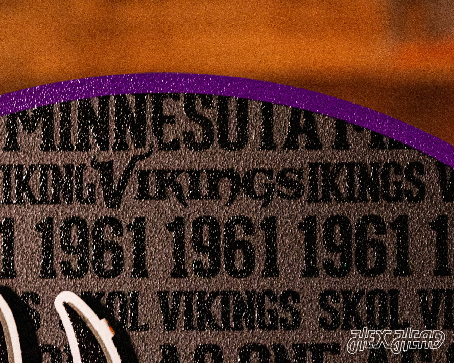 Minnesota Vikings CRAFT SERIES 3D Embossed Metal Wall Art