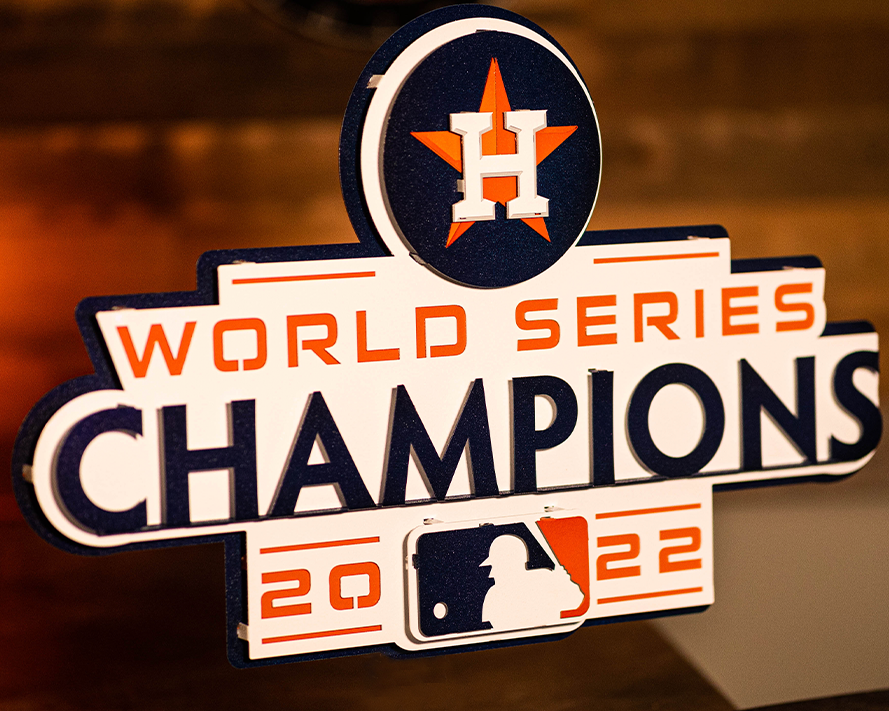 Houston Astros World Series 2022 3D Metal Wall Art