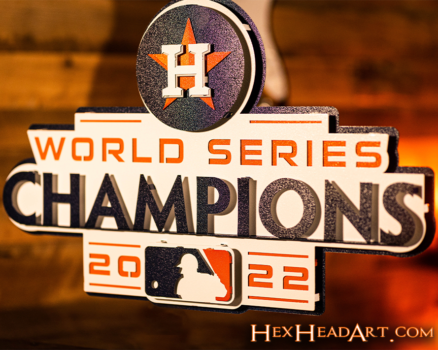 Houston Astros World Series 2022 3D Metal Wall Art