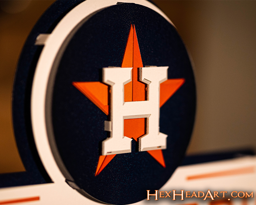 Houston Astros World Series 2022 3D Metal Wall Art