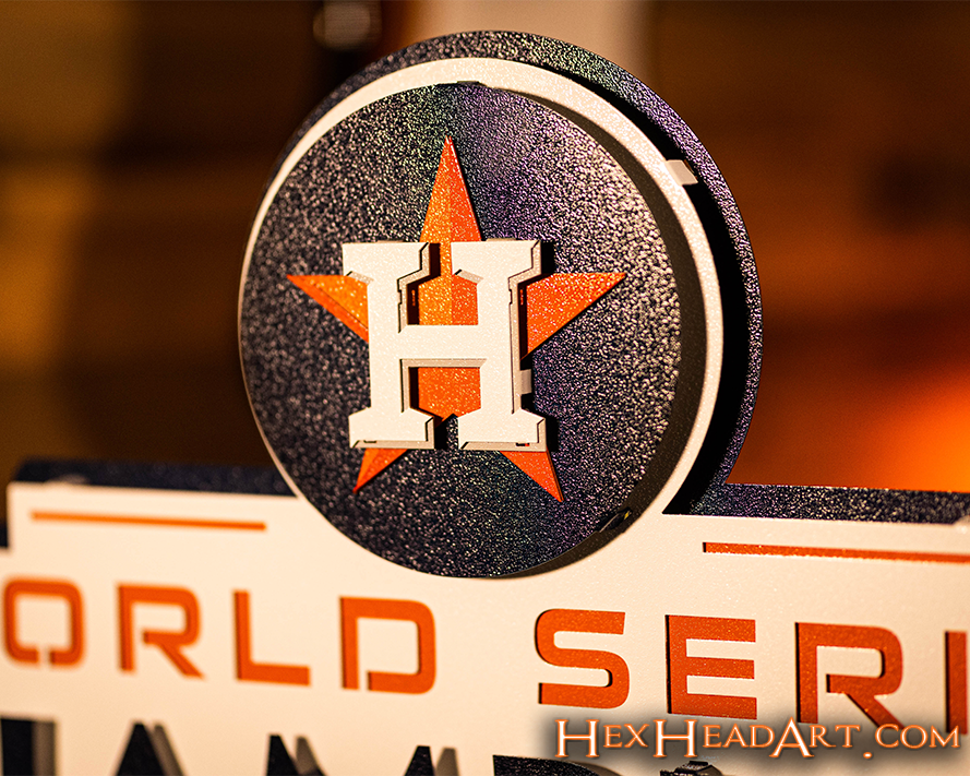 Houston Astros World Series 2022 3D Metal Wall Art