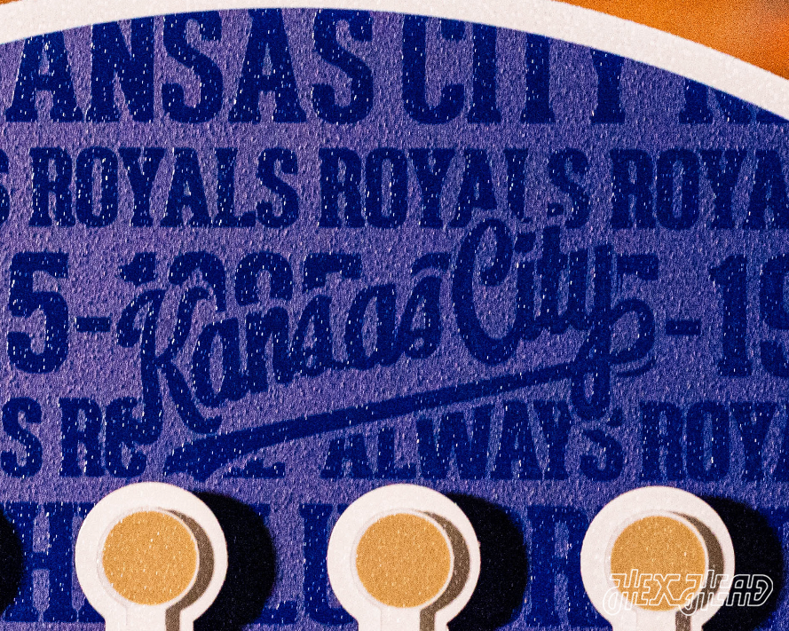 Kansas City Royals CRAFT SERIES 3D Embossed Metal Wall Art