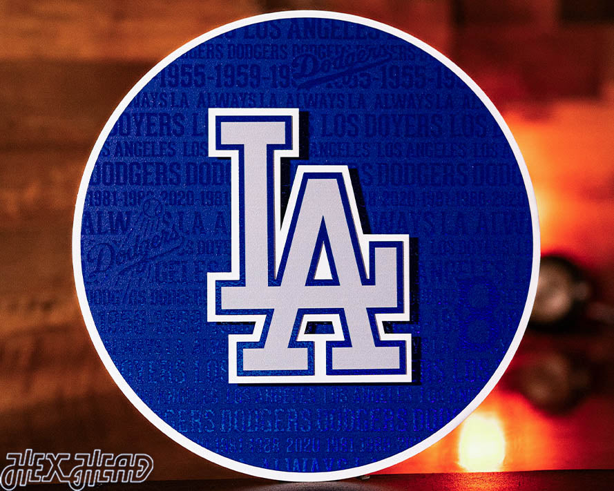 Los Angeles Dodgers CRAFT SERIES 3D Embossed Metal Wall Art