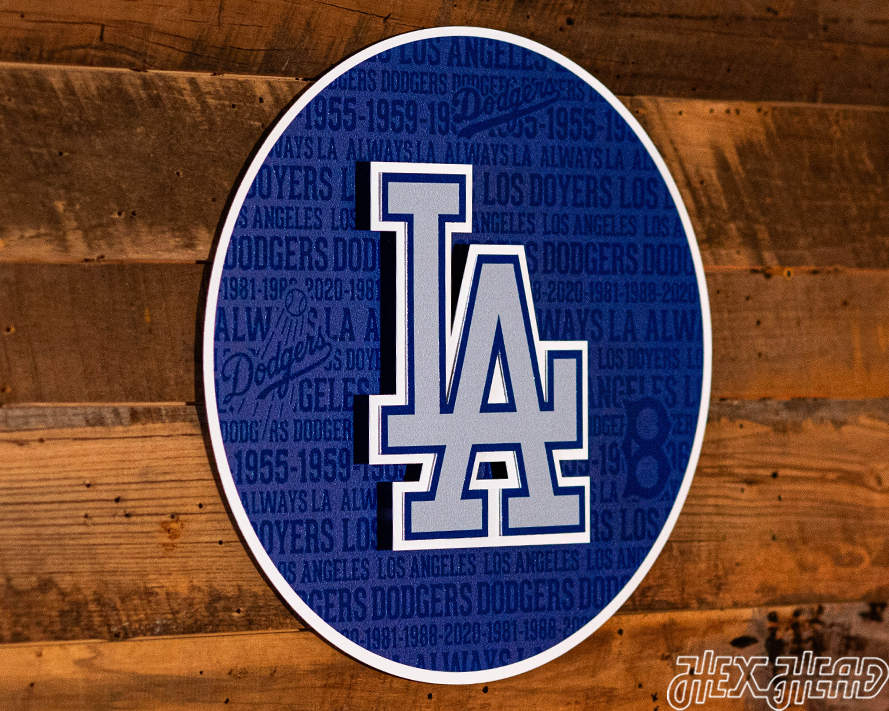 Los Angeles Dodgers CRAFT SERIES 3D Embossed Metal Wall Art