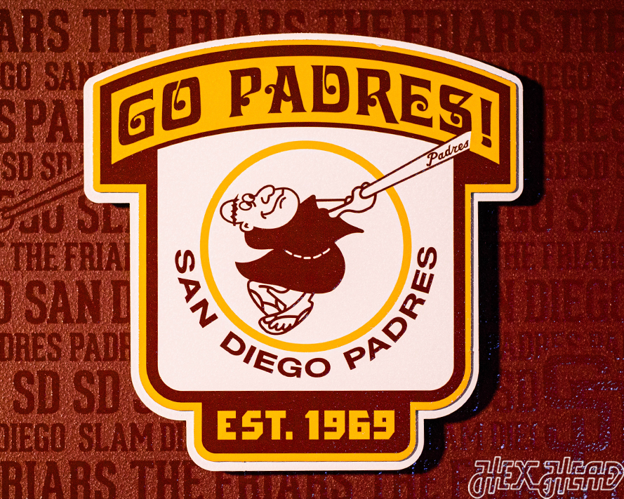 San Diego Padres CRAFT SERIES 3D Embossed Metal Wall Art