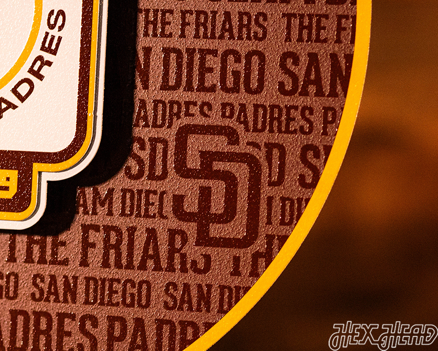 San Diego Padres CRAFT SERIES 3D Embossed Metal Wall Art