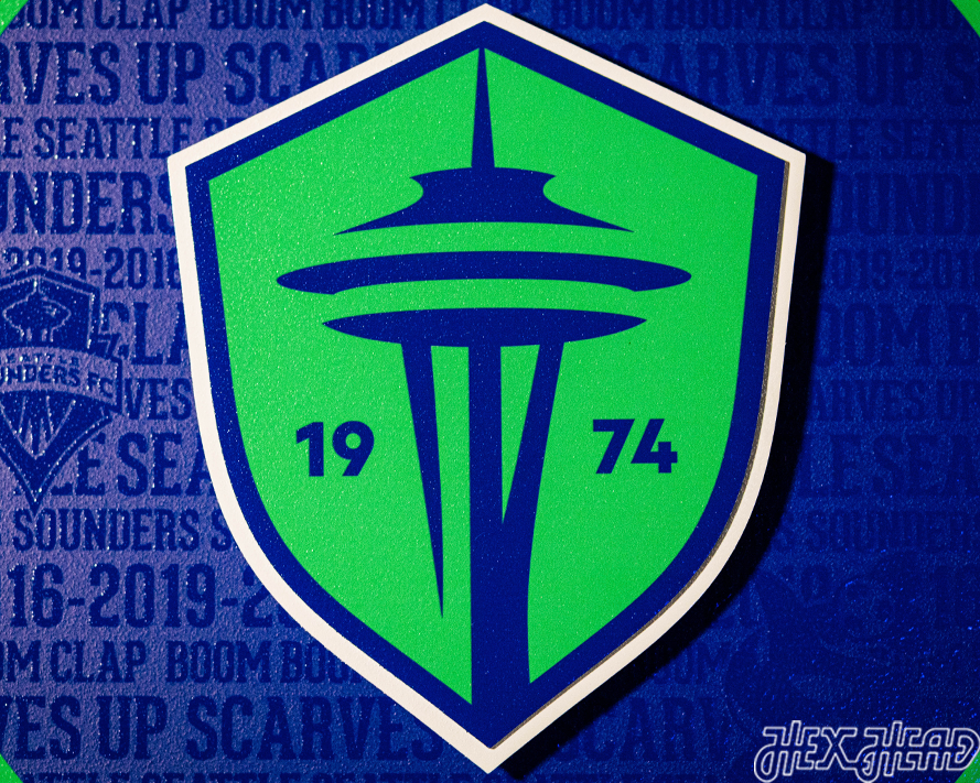 Seattle Sounders FC CRAFT SERIES 3D Embossed Metal Wall Art