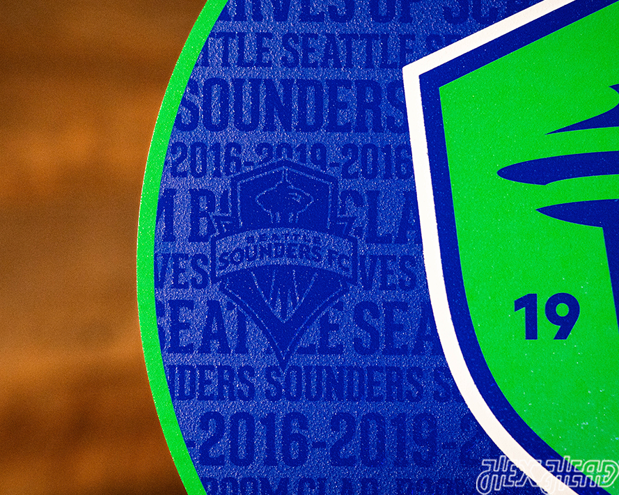 Seattle Sounders FC CRAFT SERIES 3D Embossed Metal Wall Art