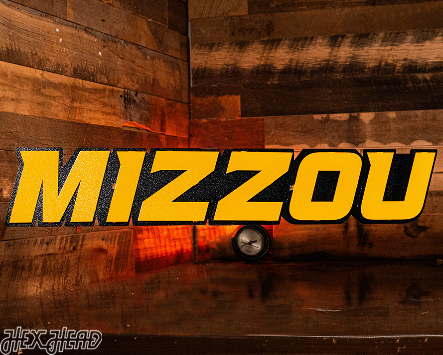 Missouri Tigers "MIZZOU" 3D Vintage Metal Wall Art